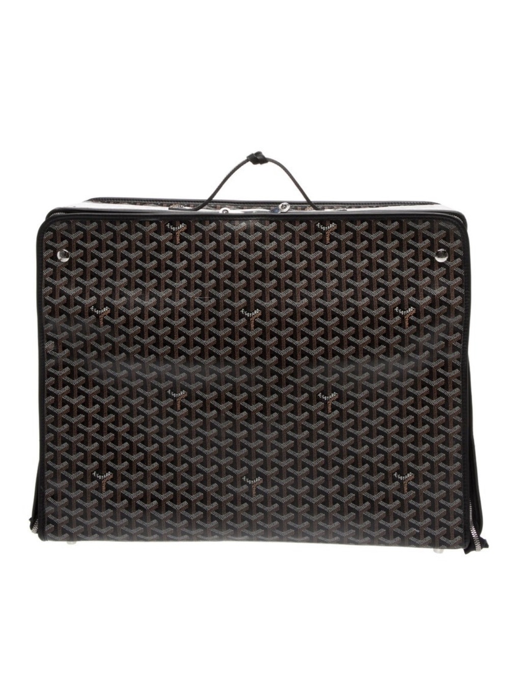 Goyard Brown & Black Caravelle 50 suitcase